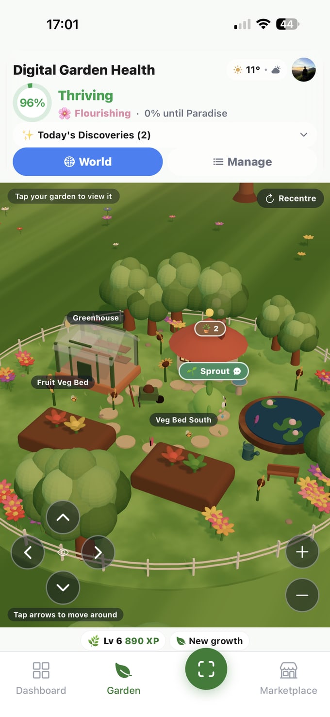 GROW — your living 3D garden world